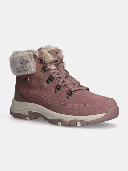 Skechers cizme de iarna TREGO SNOW WORRIES roz