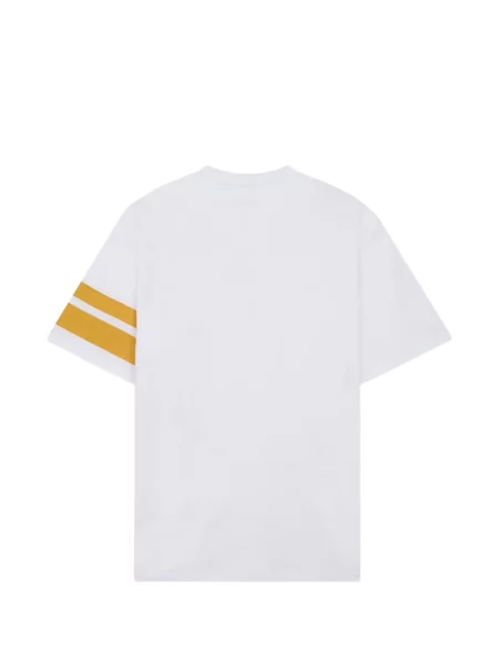 Tricou Gcds cu dungi cu autograf alb