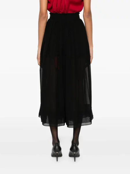 Pantaloni Lanvin cu funde negru