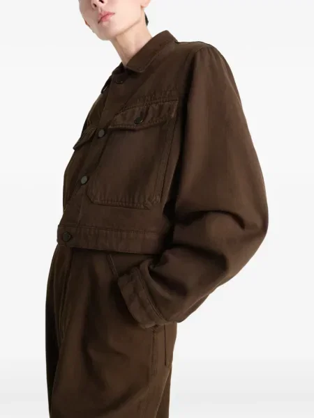Cropp geacă Lemaire din țesătură twill maro