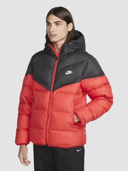 Пуховик NIKE Storm-Fit Windrunner Primaloft червоний/чорний чорний
