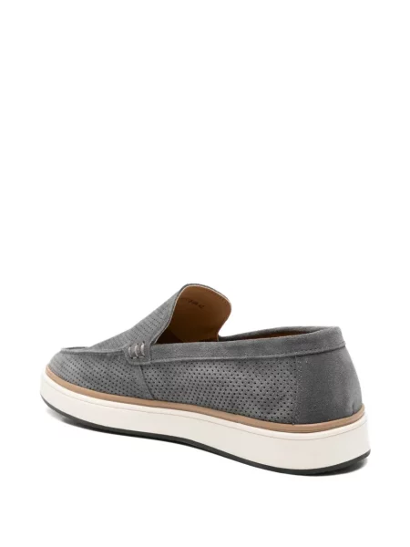 Pantofi loafer Sergio Moretti Firenze din piele de căprioară gri