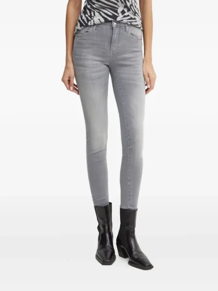 Skinny jeansy skinny Armani Exchange szare