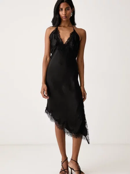 Bardot rochie din vâscoză SILVIO negru