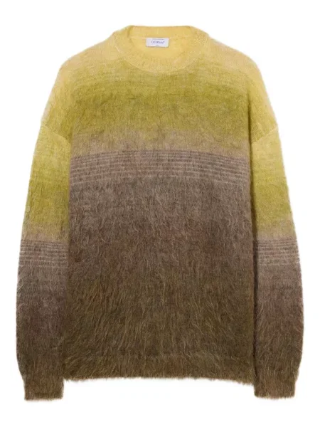 Pulover Off-white cu gradient alb