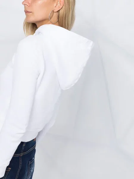 Hanorac cu glugă Dsquared2 alb