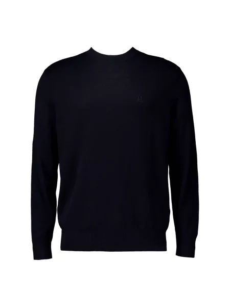 Długi sweter Armani Exchange elegancki z długim rękawem niebieski