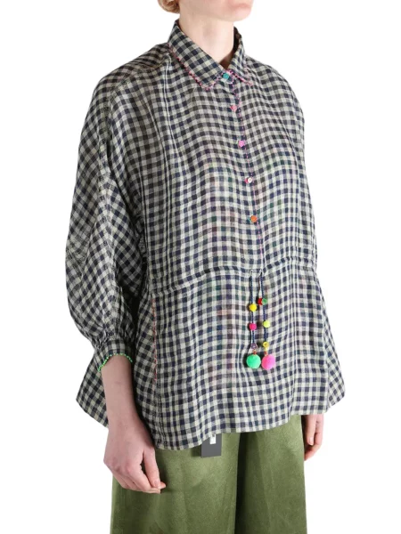 Koszula Pero w kratę niebieska