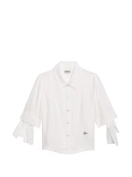 Cămașă Zadig&voltaire de mătase alb