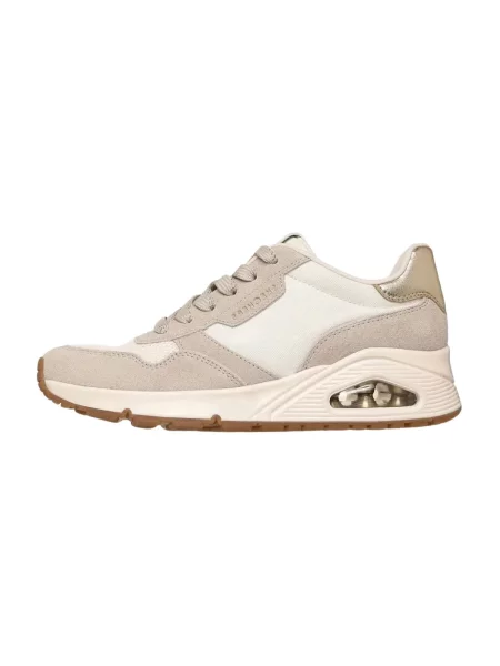 Sneakersy Skechers skórzane beżowe