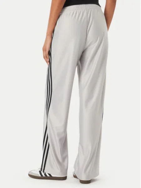 Adidas Spodnji del trenirke Metallic Firebird Svetlo Wide Leg siva