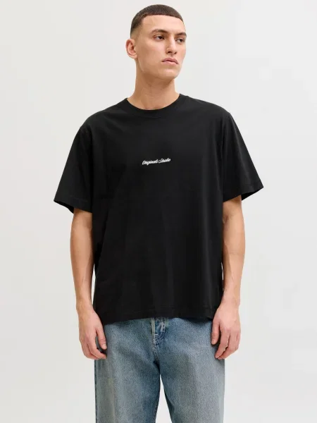 JACK & JONES Tričko JORNORREBRO námornícka modrá / sivá / sivá melírovaná / čierna biela