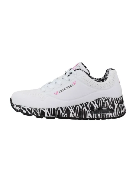SKECHERS Nízke tenisky Loving Love modrá / žltá / ružová biela