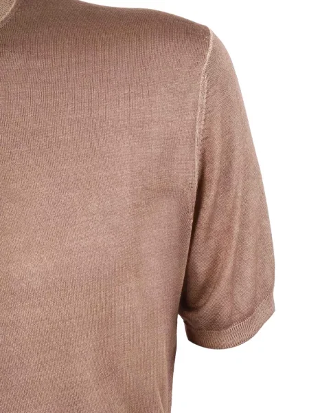 Scurt tricou Brando tricotate maro