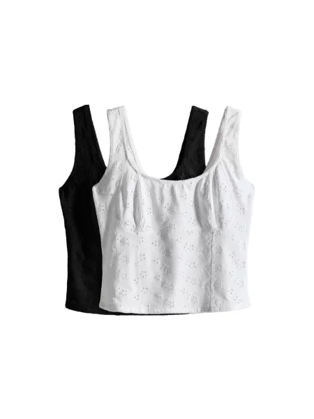 The Set Top negru alb
