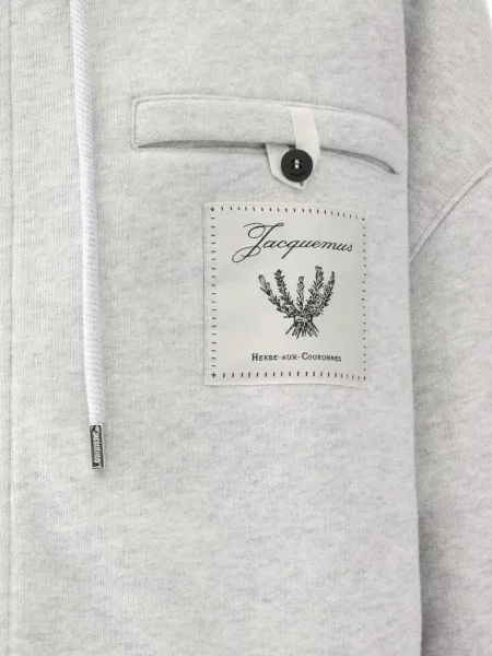 Hanorac cu glugă Jacquemus gri