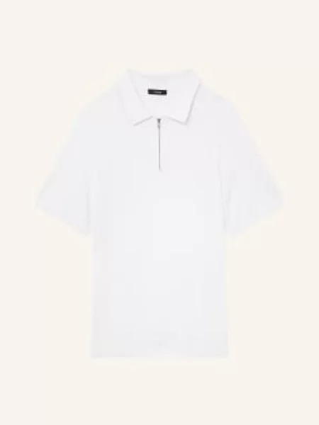 Reiss Pletené Polo Tričko Estate bílá