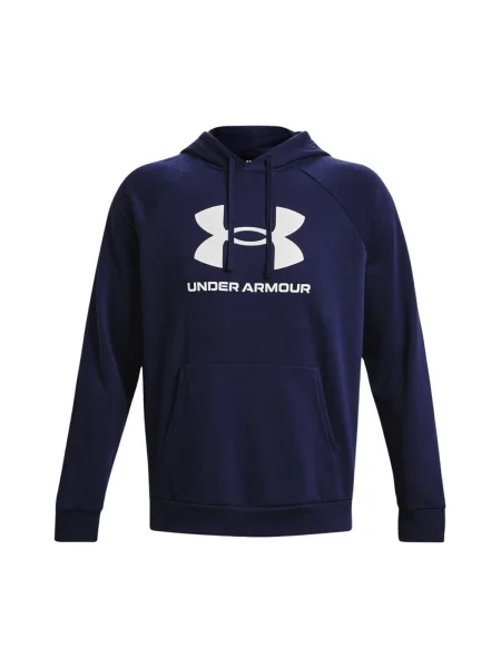 Hanorac din fleece Under Armour cu autograf albastru