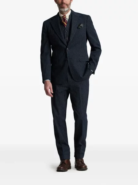 Ριγέ μπλέιζερ Ralph Lauren Rrl μπλε