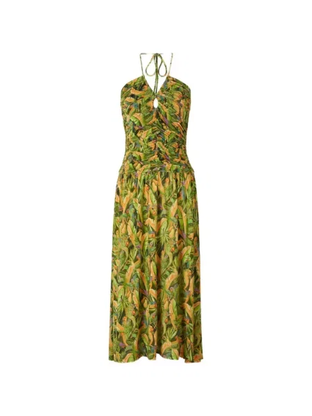 Rochie midi Farm Rio cu imagine verde