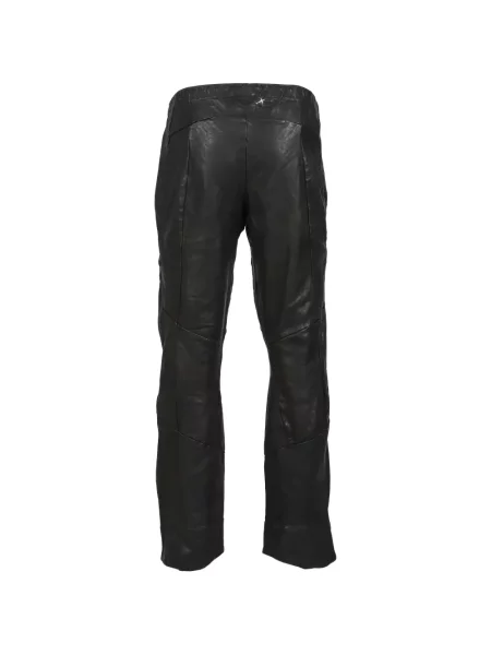 Pantaloni No Bishop No King din piele negru
