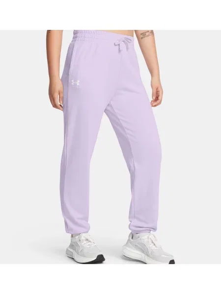 Pantaloni de trening Under Armour din material terry violet