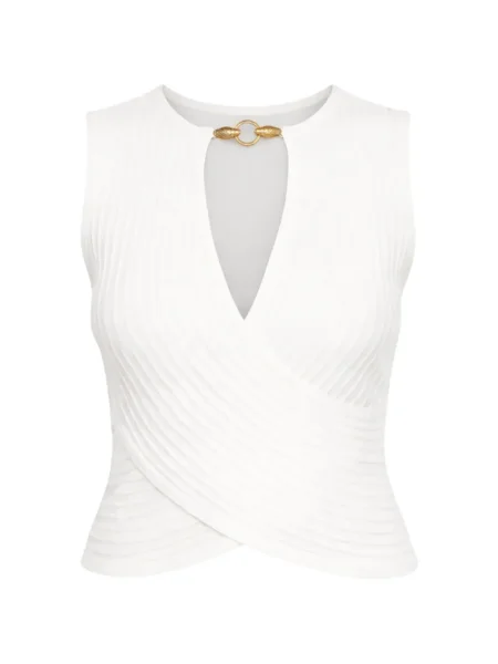 Top Just Cavalli alb