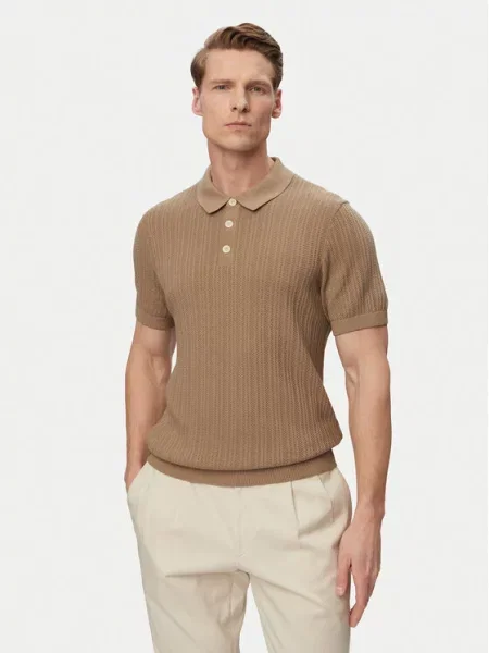 JOOP! Jeans Polo Colinor μπεζ
