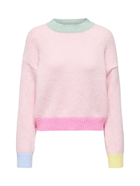 ONLY Pulover ONLOLINA turcoaz / deschis / roz / roz deschis albastru