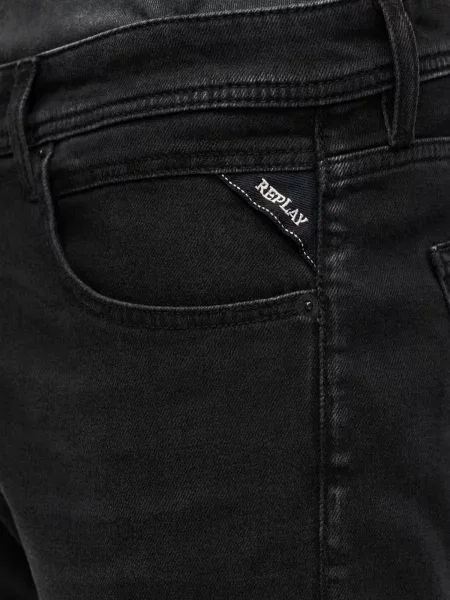 REPLAY Džínsy GROVER denim čierny