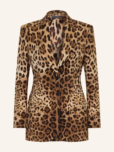Dolce & Gabbana Blejzr Tela světle hnědá / hnědá černá