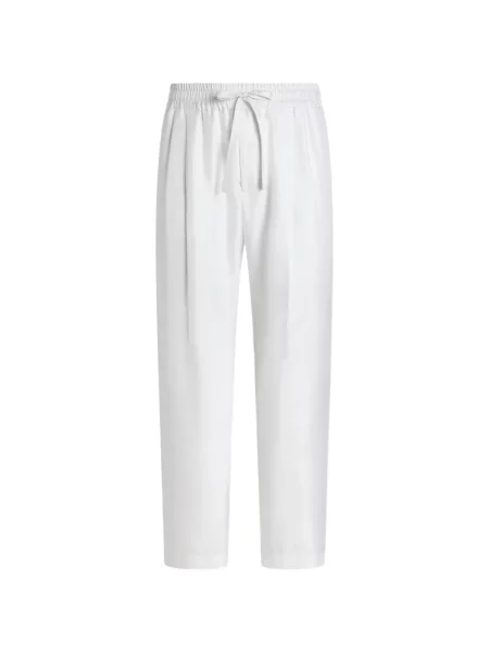 Pantaloni de jogging Dolce & Gabbana de mătase alergare alb
