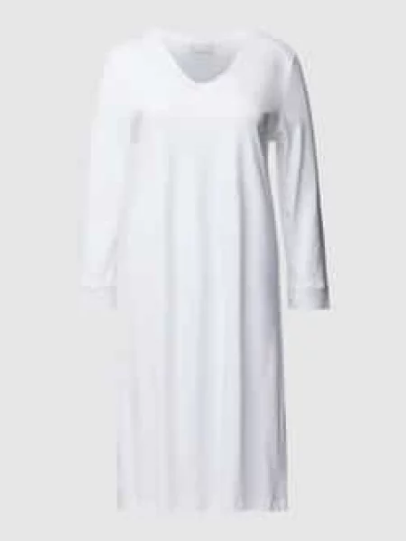 Koszula nocna obszyta koronką Hanro czarna