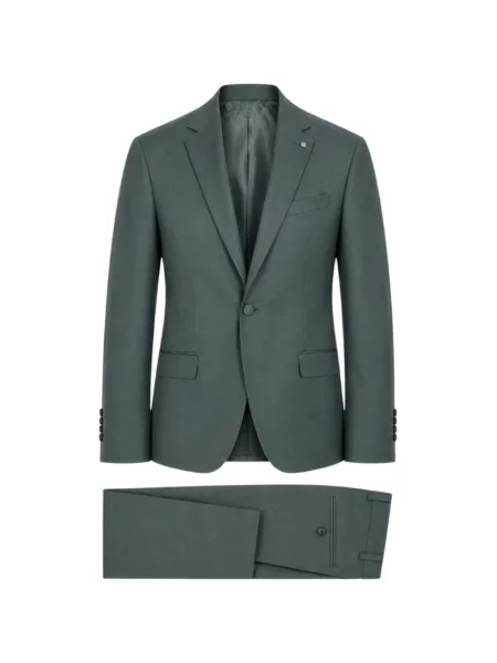 Öltöny Etiem Textil S.l. hajtókával zöld