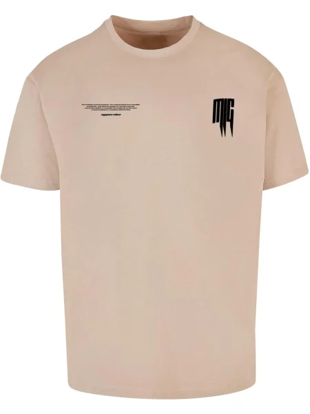 MJ Gonzales Tricou bej / indigo negru