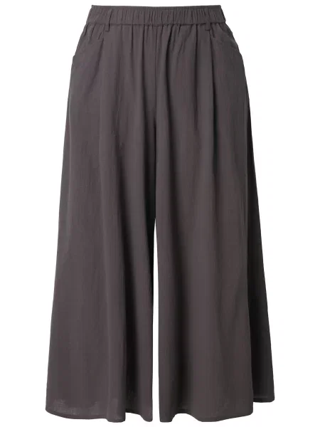 Ulla Popken Pantaloni cutați închis gri