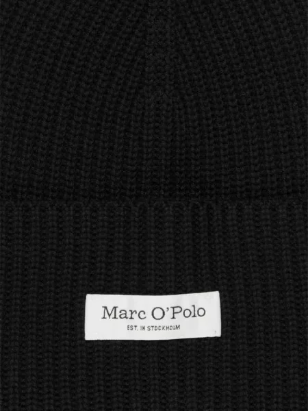 Czapka z szerokim brzegiem Marc O'polo czarna