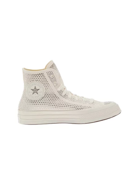Členkové topánky Converse biela