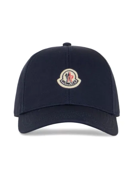 Czapka z daszkiem Moncler niebieska