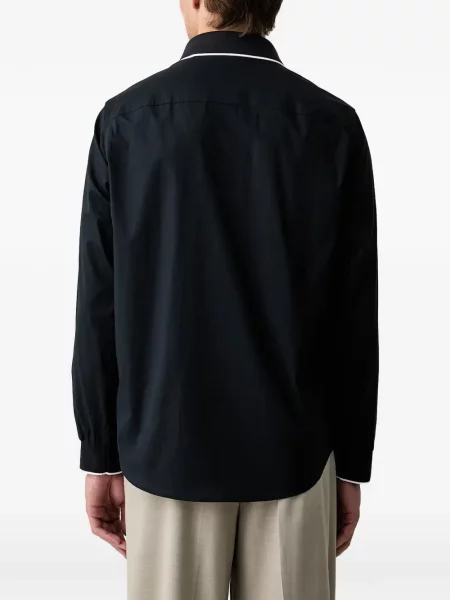 Cămașă Armani Exchange cu imagine albastru