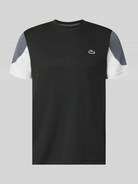 T-shirt sport w styl color blocking krój regular fit Lacoste Sport