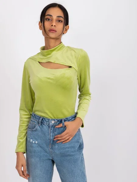 Bluză Fashionhunters verde