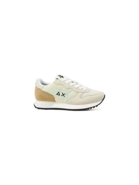 Sneakersy Sun68 skórzane beżowe