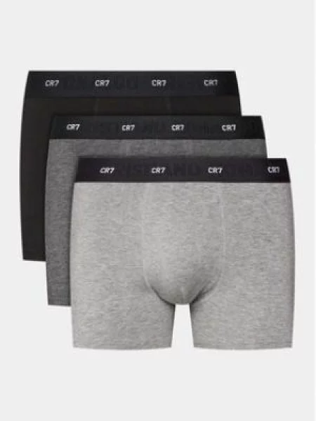 Boxerky Bamboo Trunk FSC 3 pary black/dark grey/grey bílé
