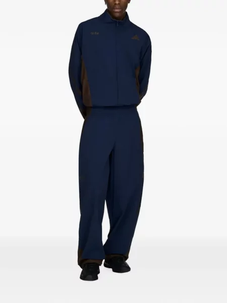 Geacă Adidas cu dungi alergare roșu