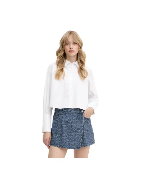 Armani Exchange koszula relaxed z kołnierzykiem klasycznym biały