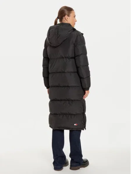 Tommy Jeans Steppelt kabát ALASKA fekete