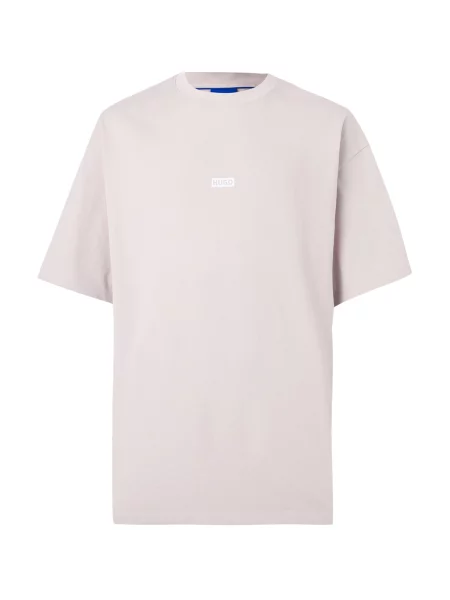 HUGO Tricou Nalono mov pastel / alb violet