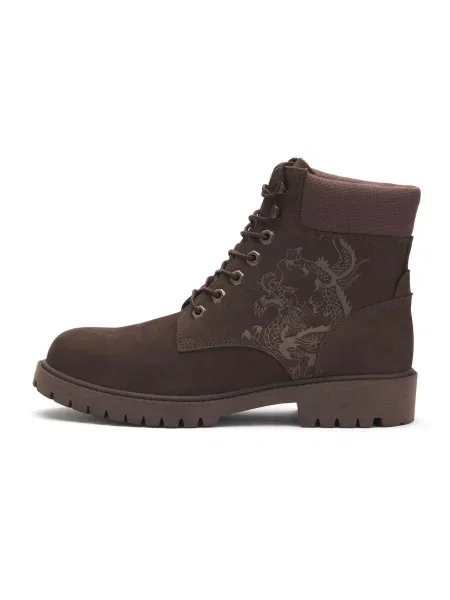 Ed Hardy Bocanci cu șireturi maro