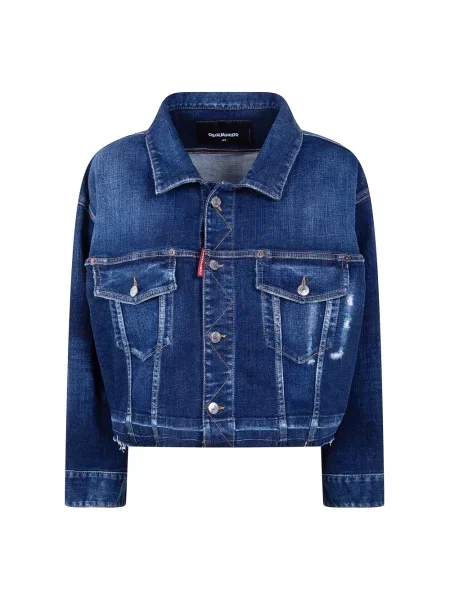 Kurtka jeansowa Dsquared2 niebieska